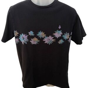Volcom Surf Skate Floral Tee Shirt Men M Medium